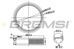Bremsi FA0564 - FILTRO DE AIRE | AIR FILTER