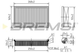 Bremsi FA0570 - FILTRO DE AIRE | AIR FILTER