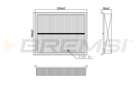 Bremsi FA0571 - FILTRO DE AIRE | AIR FILTER