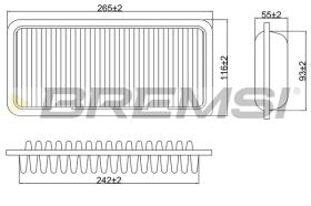 Bremsi FA0575 - FILTRO DE AIRE | AIR FILTER