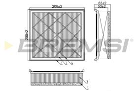 Bremsi FA0582 - FILTRO DE AIRE | AIR FILTER