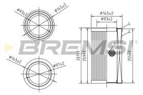Bremsi FA0584 - FILTRO DE AIRE | AIR FILTER