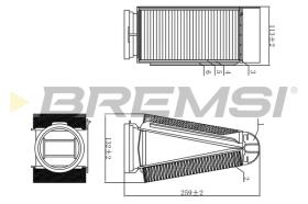 Bremsi FA0589 - FILTRO DE AIRE | AIR FILTER