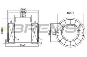 Bremsi FA0592 - FILTRO DE AIRE | AIR FILTER