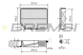 Bremsi FA0594 - FILTRO DE AIRE | AIR FILTER