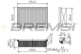 Bremsi FA0597 - FILTRO DE AIRE | AIR FILTER