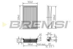 Bremsi FA0600 - FILTRO DE AIRE | AIR FILTER