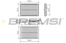 Bremsi FA0605 - FILTRO DE AIRE | AIR FILTER