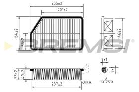 Bremsi FA0607 - FILTRO DE AIRE | AIR FILTER