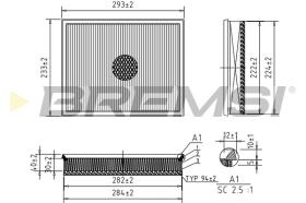 Bremsi FA0617 - FILTRO DE AIRE | AIR FILTER