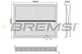Bremsi FA0618 - FILTRO DE AIRE | AIR FILTER