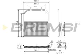 Bremsi FA0619 - FILTRO DE AIRE | AIR FILTER