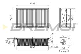 Bremsi FA0620 - FILTRO DE AIRE | AIR FILTER