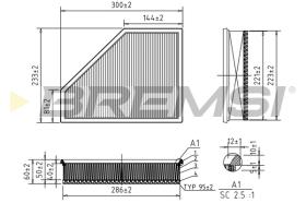 Bremsi FA0623 - FILTRO DE AIRE | AIR FILTER