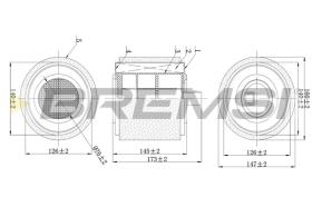 Bremsi FA0625 - FILTRO DE AIRE | AIR FILTER