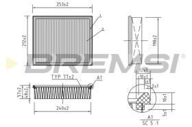 Bremsi FA0628 - FILTRO DE AIRE | AIR FILTER