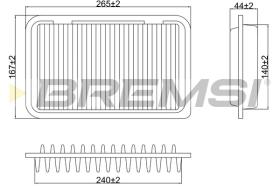 Bremsi FA0629 - FILTRO DE AIRE | AIR FILTER