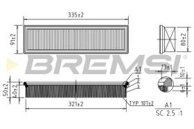 Bremsi FA0630 - FILTRO DE AIRE | AIR FILTER
