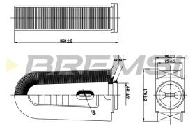 Bremsi FA0631 - FILTRO DE AIRE | AIR FILTER