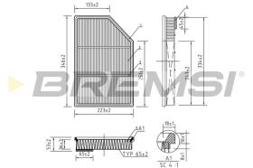 Bremsi FA0636 - FILTRO DE AIRE | AIR FILTER
