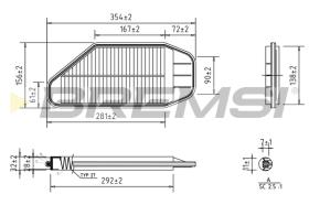 Bremsi FA0637 - FILTRO DE AIRE | AIR FILTER