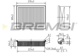 Bremsi FA0640 - FILTRO DE AIRE | AIR FILTER