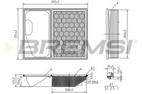 Bremsi FA0641 - FILTRO DE AIRE | AIR FILTER