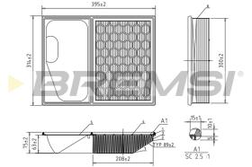 Bremsi FA0642 - FILTRO DE AIRE | AIR FILTER