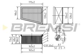 Bremsi FA0644 - FILTRO DE AIRE | AIR FILTER