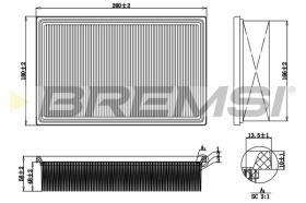 Bremsi FA0648 - FILTRO DE AIRE | AIR FILTER
