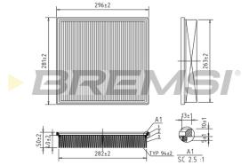 Bremsi FA0654 - FILTRO DE AIRE | AIR FILTER