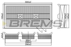Bremsi FA1021 - FILTRO DE AIRE | AIR FILTER