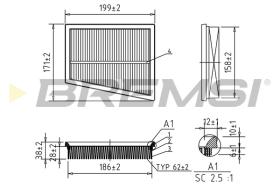 Bremsi FA1027 - FILTRO DE AIRE | AIR FILTER