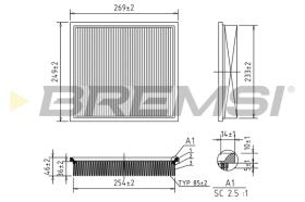 Bremsi FA1028 - FILTRO DE AIRE | AIR FILTER