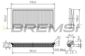 Bremsi FA1031 - FILTRO DE AIRE | AIR FILTER