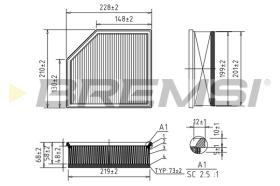 Bremsi FA1035 - FILTRO DE AIRE | AIR FILTER