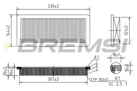 Bremsi FA1037 - FILTRO DE AIRE | AIR FILTER