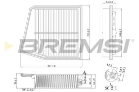 Bremsi FA1047 - FILTRO DE AIRE | AIR FILTER