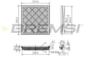 Bremsi FA1048 - FILTRO DE AIRE | AIR FILTER