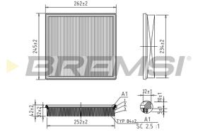 Bremsi FA1049 - FILTRO DE AIRE | AIR FILTER