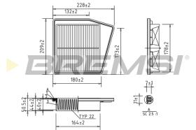 Bremsi FA1050 - FILTRO DE AIRE | AIR FILTER