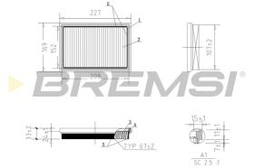 Bremsi FA1058 - FILTRO DE AIRE | AIR FILTER