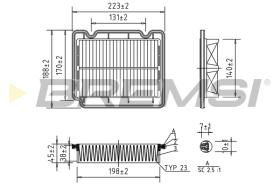 Bremsi FA1072 - FILTRO DE AIRE | AIR FILTER