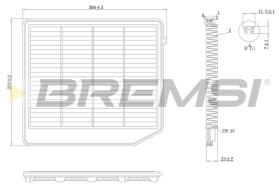 Bremsi FA1075 - FILTRO DE AIRE | AIR FILTER