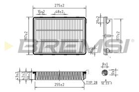 Bremsi FA1078 - FILTRO DE AIRE | AIR FILTER