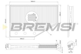 Bremsi FA1085 - FILTRO DE AIRE | AIR FILTER