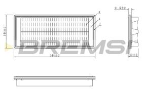 Bremsi FA1087 - FILTRO DE AIRE | AIR FILTER
