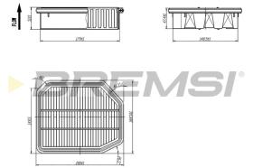 Bremsi FA1089 - FILTRO DE AIRE | AIR FILTER