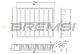 Bremsi FA1090 - FILTRO DE AIRE | AIR FILTER