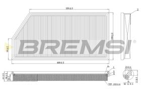 Bremsi FA1093 - FILTRO DE AIRE | AIR FILTER
